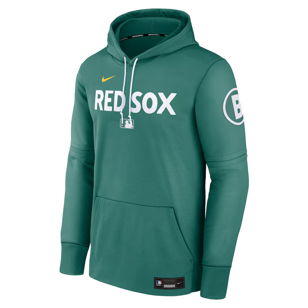 Men's Boston Red Sox Nike Green 2025 Pullover Hoodie Superstar Jacket