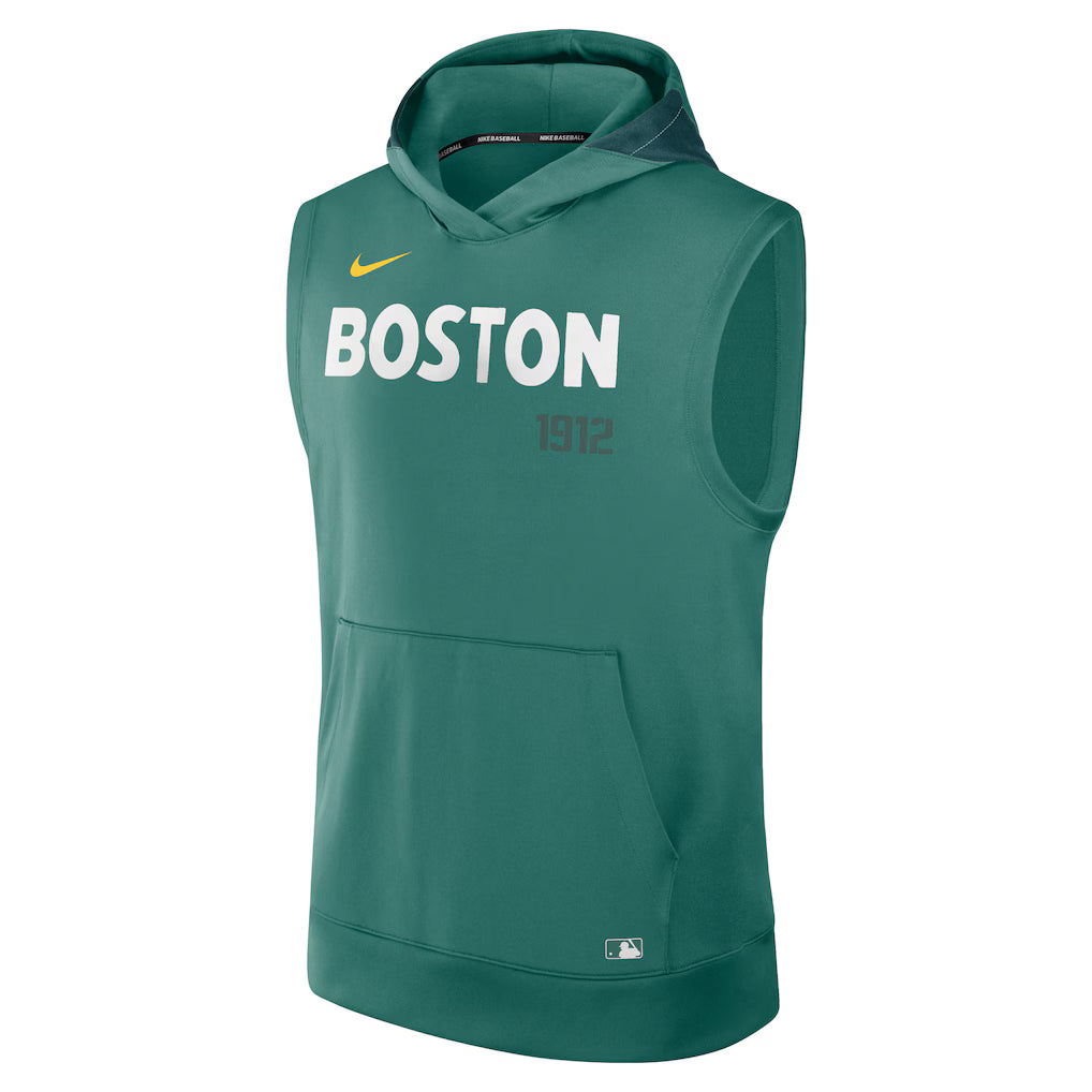 Men's Boston Red Sox Nike Green 2025 Sleeveless Pullover Hoodie Superstar Jacket