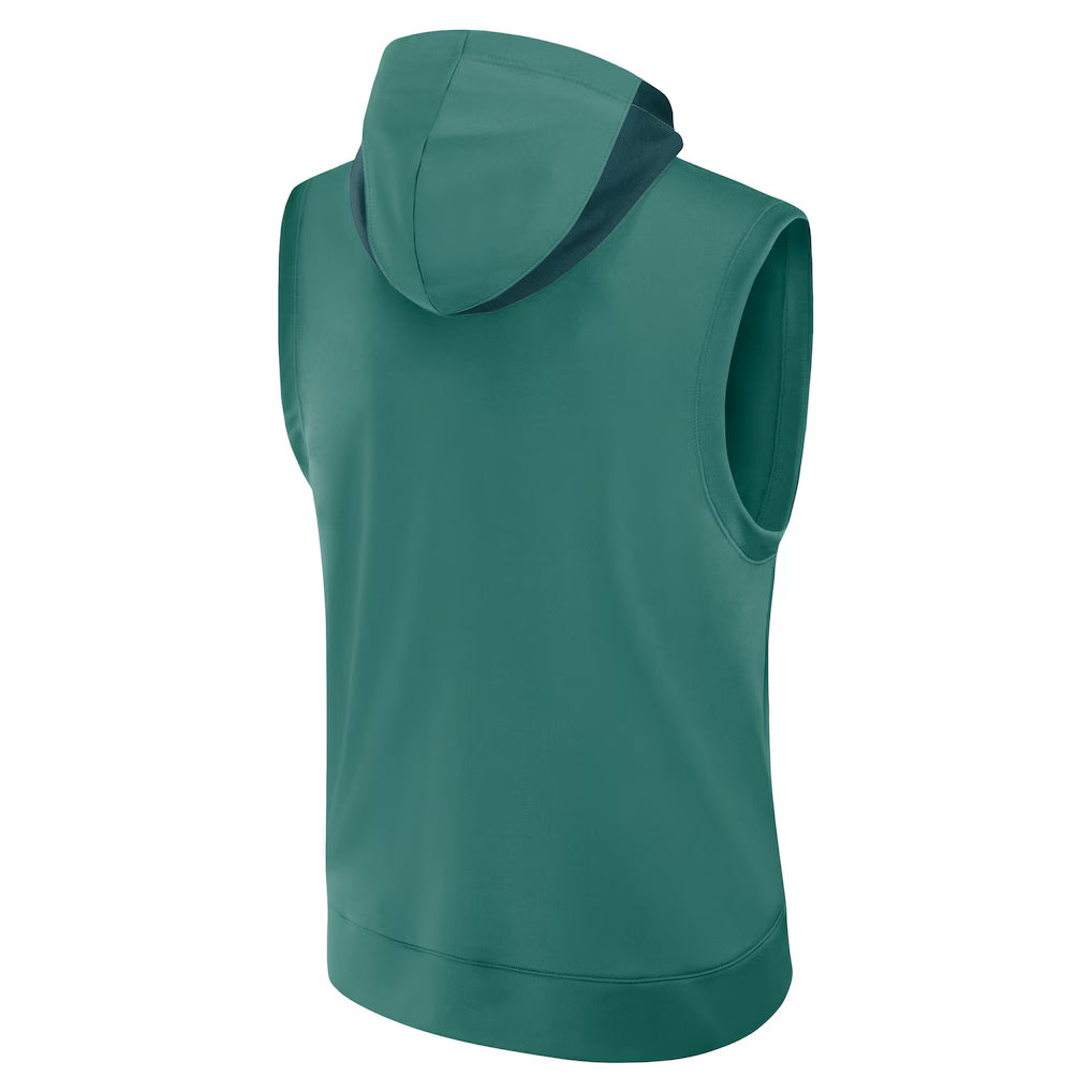 Men's Boston Red Sox Nike Green 2025 Sleeveless Pullover Hoodie Superstar Jacket