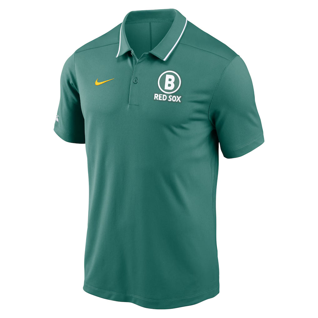 Men's Boston Red Sox Nike Green Polo Shirt Superstar Jacket