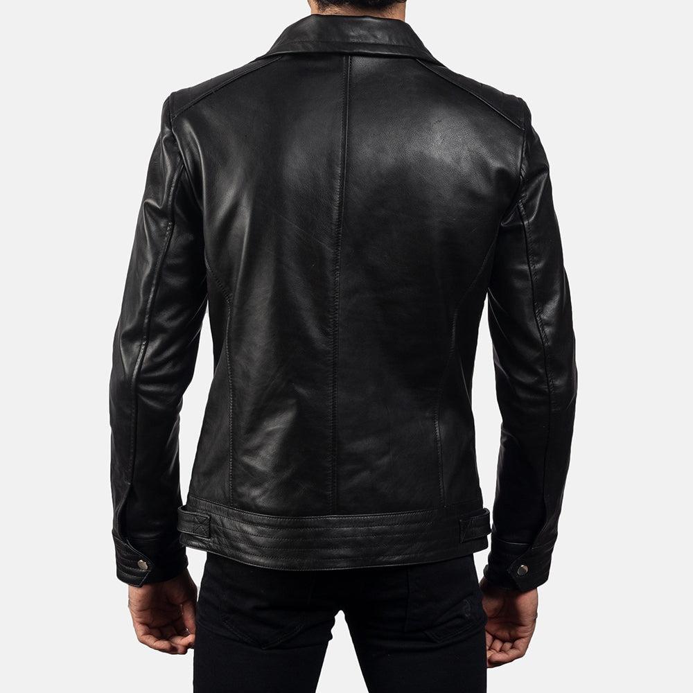 Legacy Black Leather Biker Jacket Super Star Jacket