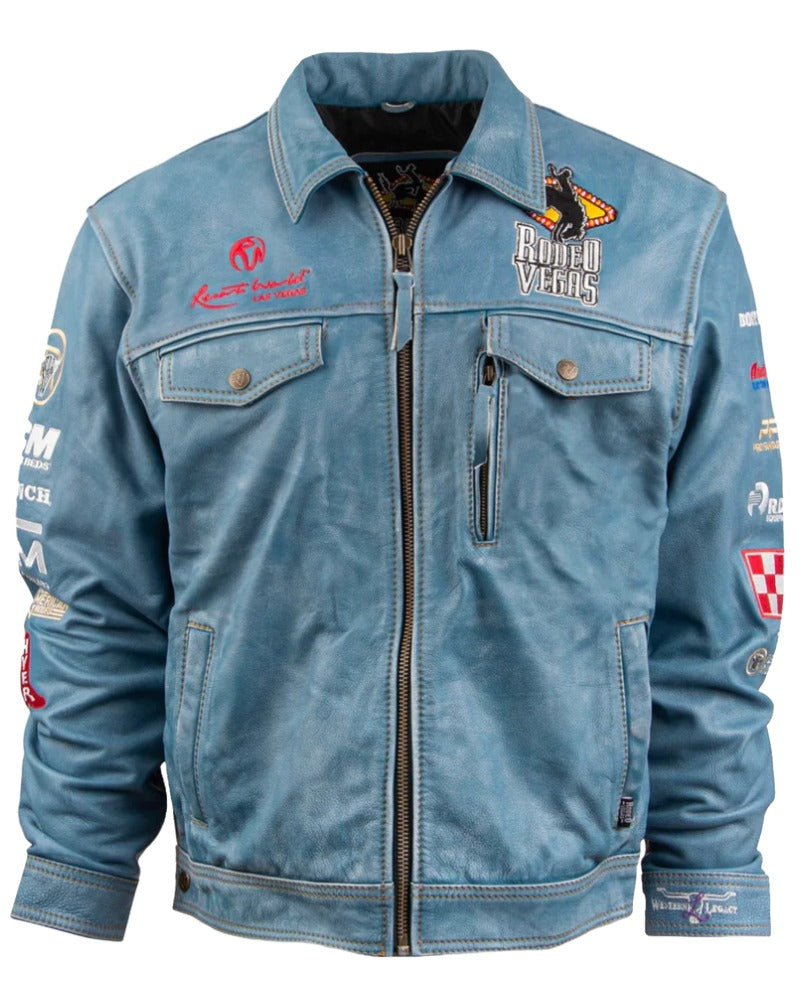 Men's Rodeo Vegas Leather Jacket Super Star Jacket