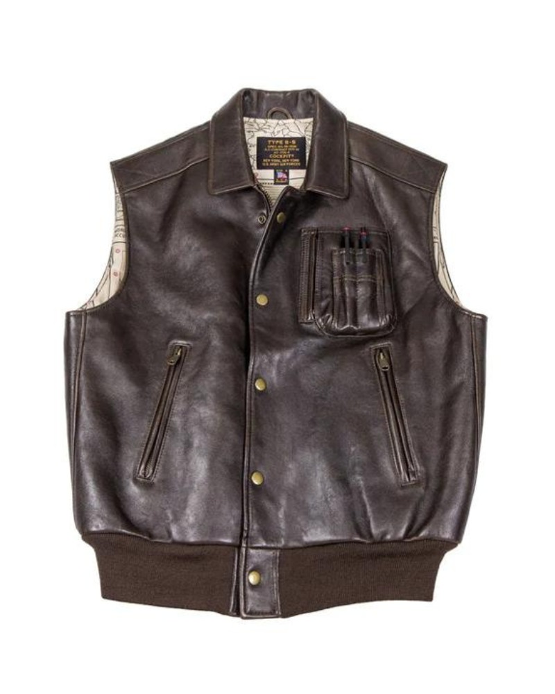 Stearman Leather Vest Super Star Jacket