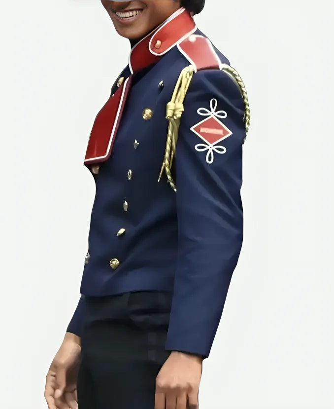 Michael 2025 Jaafar Jackson Blue Jacket