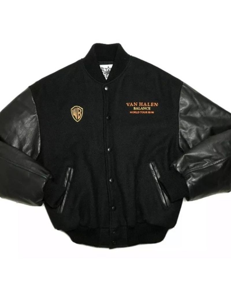 Van Halen Balance World Tour Leather Wool Jacket Superstar Jacket