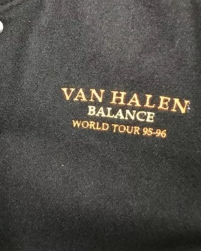 Van Halen Balance World Tour Leather Wool Jacket Superstar Jacket