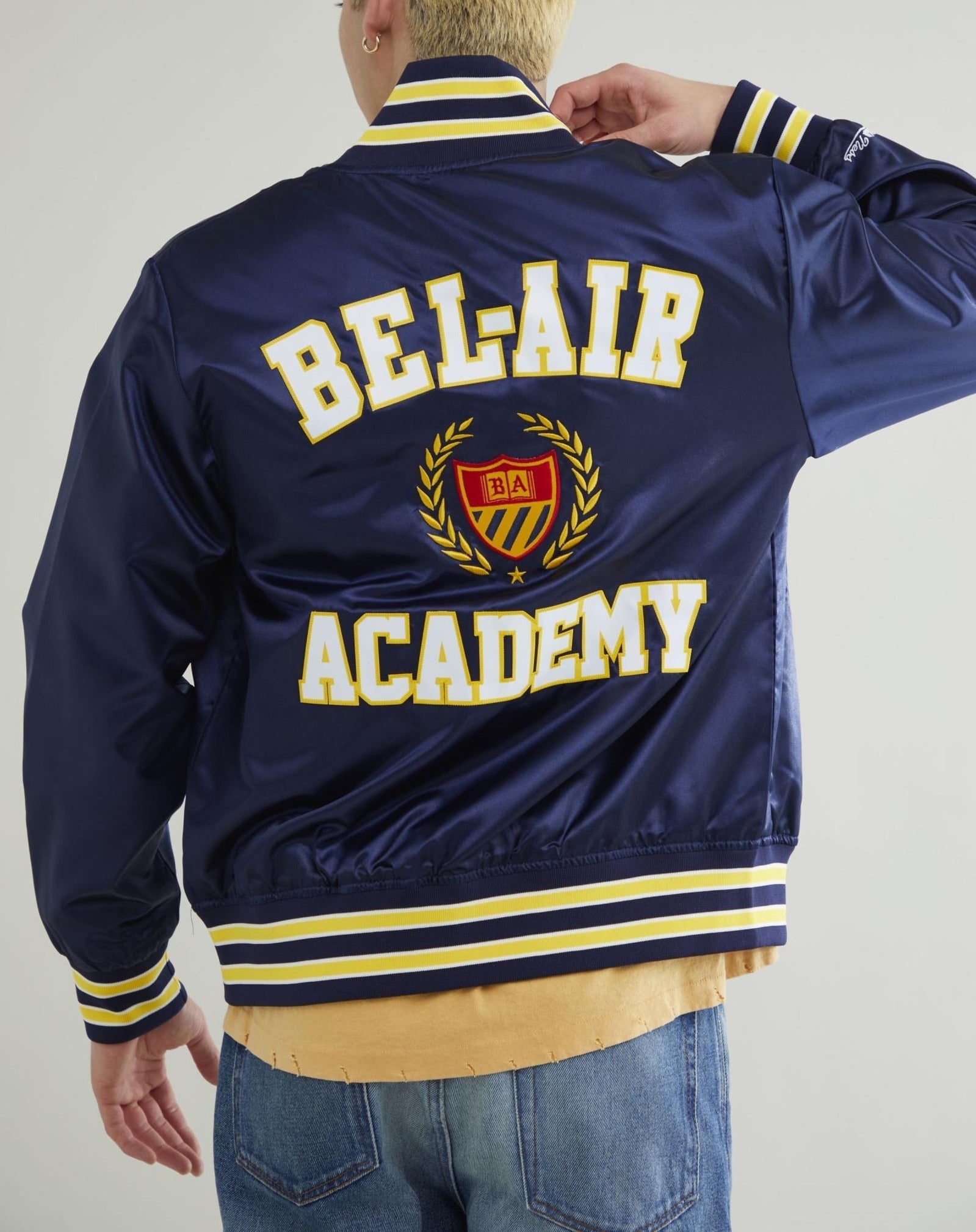 Mitchell & Ness X Bel-air Academy Satin Jacket Super Star Jacket