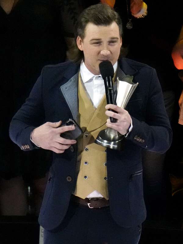 ACM Awards 2022 Morgan Wallen Blue Suit Super Star Jacket