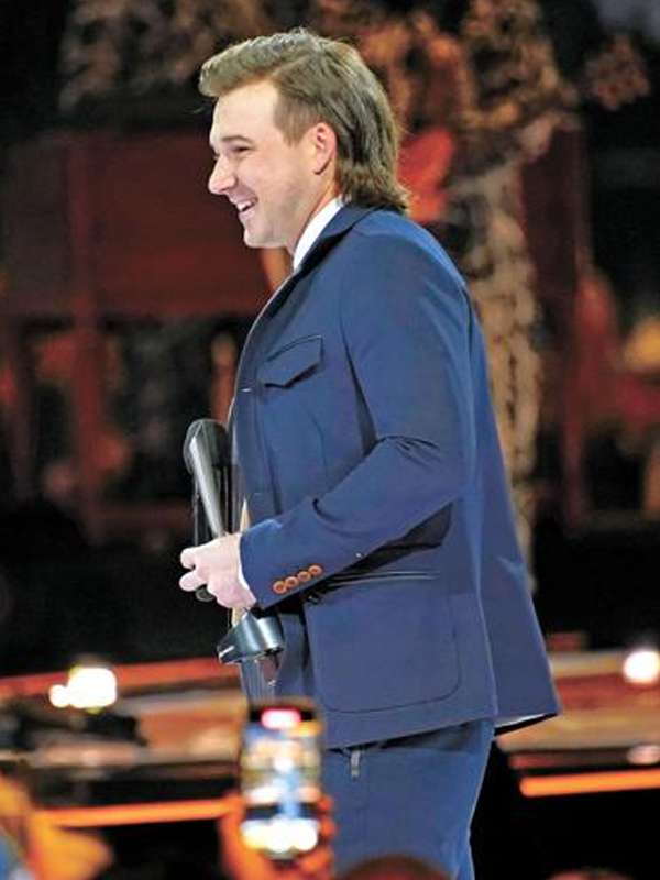 ACM Awards 2022 Morgan Wallen Blue Suit Super Star Jacket