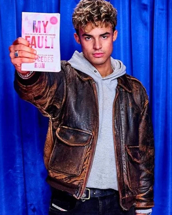 My Fault London 2025 Matthew Broome Distressed Leather Jacket Super Star Jacket