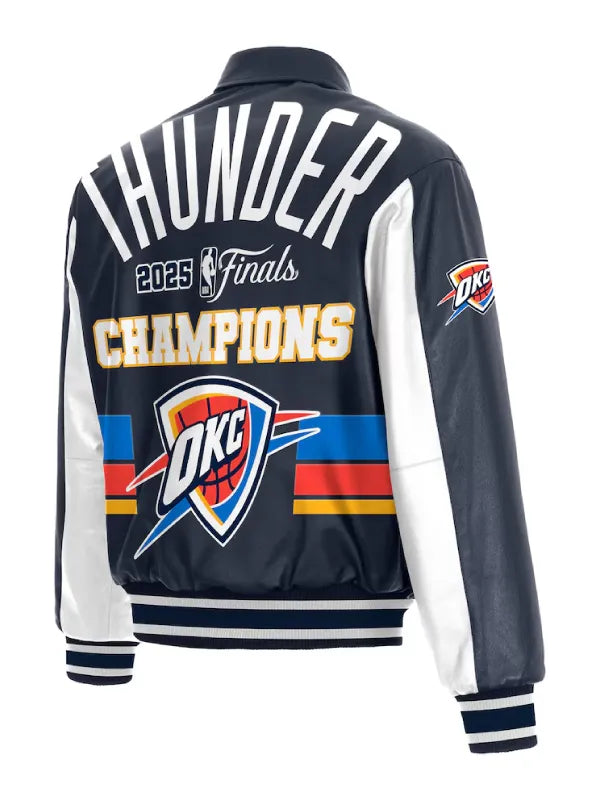 NBA Finals Champions 2025 OKC Thunder Leather Jacket Super Star Jacket