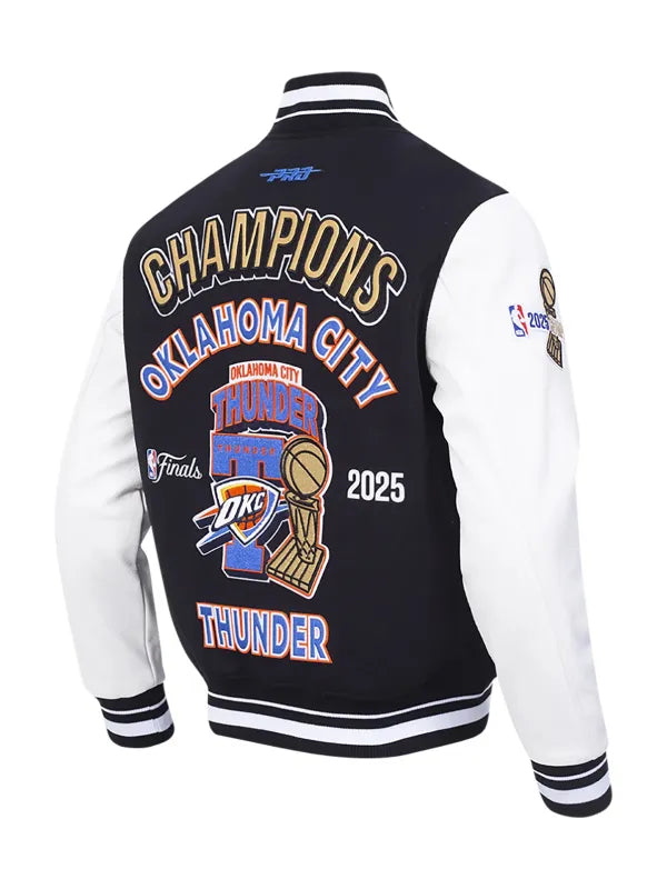 NBA Champions 2025 Oklahoma City Thunder Wool Varsity Jacket Super Star Jacket