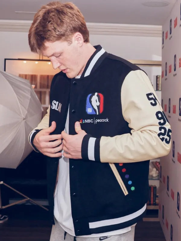 NBA On NBC 2025 SLAM Draft Varsity Jacket Super Star Jacket