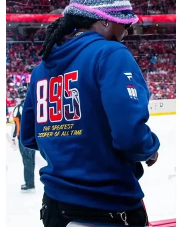 NHL Washington Capitals Navy Blue Pullover Hoodie Superstar Jacket