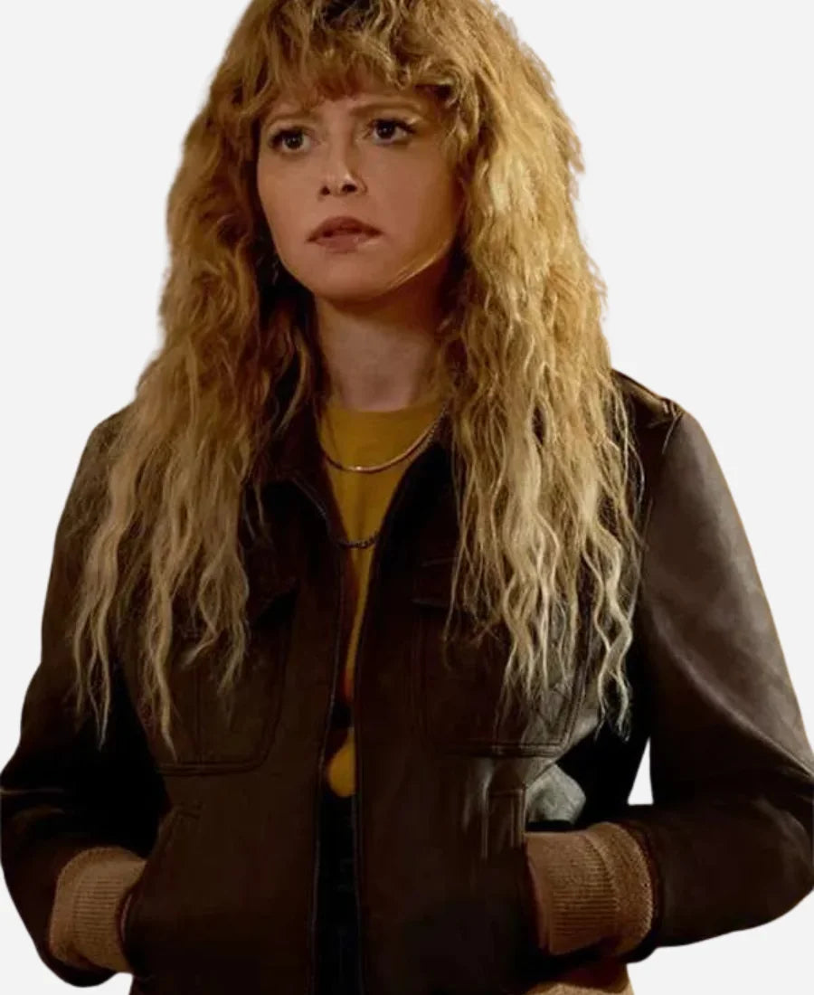 Natasha Lyonne Poker Face Bomber Leather Jacket