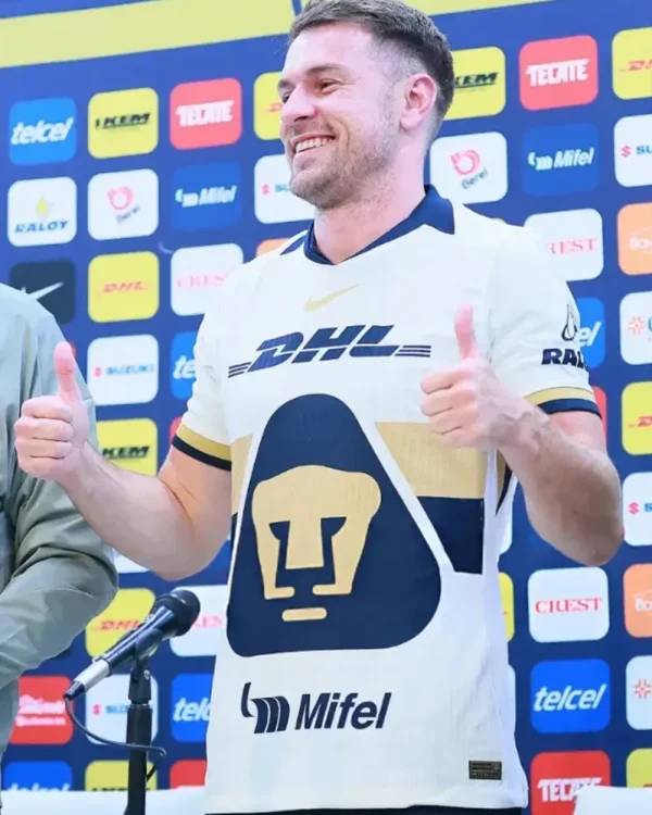 Aaron Ramsey Pumas UNAM 2025 Shirt Super Star Jacket