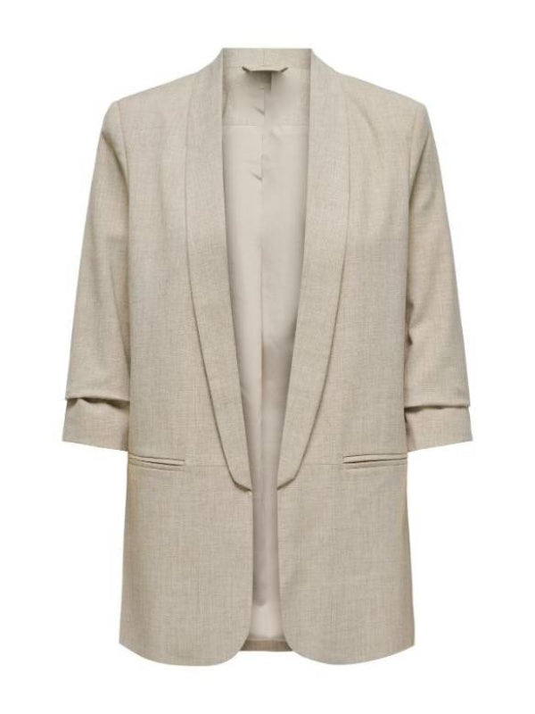 Pushers S01 Jade Asha Grey Ruched Sleeve Blazer Super Star Jacket
