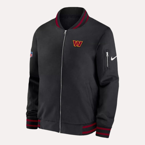 Nike Washington Commanders Bomber Jacket Black Super Star Jacket