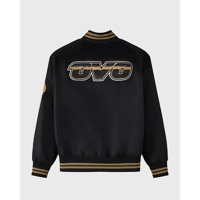 OVO x NBA Toronto Raptorst Satin Varsity Jacket Super Star Jacket