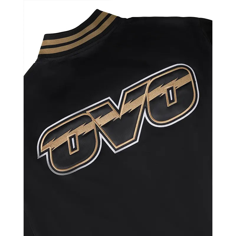 OVO x NBA Toronto Raptorst Satin Varsity Jacket Super Star Jacket