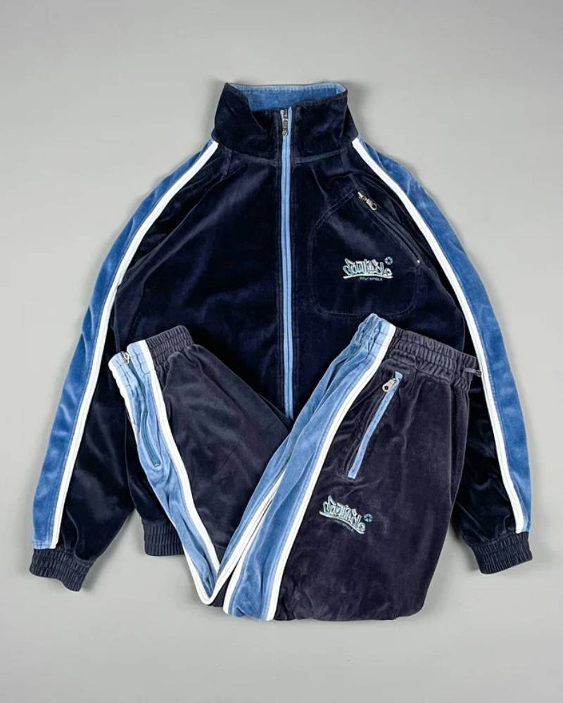 Oldskool Gear Southpole Velour Tracksuit Superstar Jacket