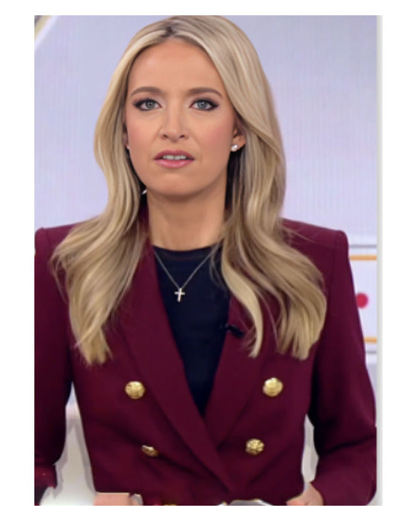 Outnumbered Kayleigh McEnany Burgundy Blazer Superstar Jacket