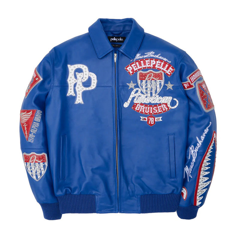 Pelle Pelle American Bruiser Plush Leather Jacket Super Star Jacket