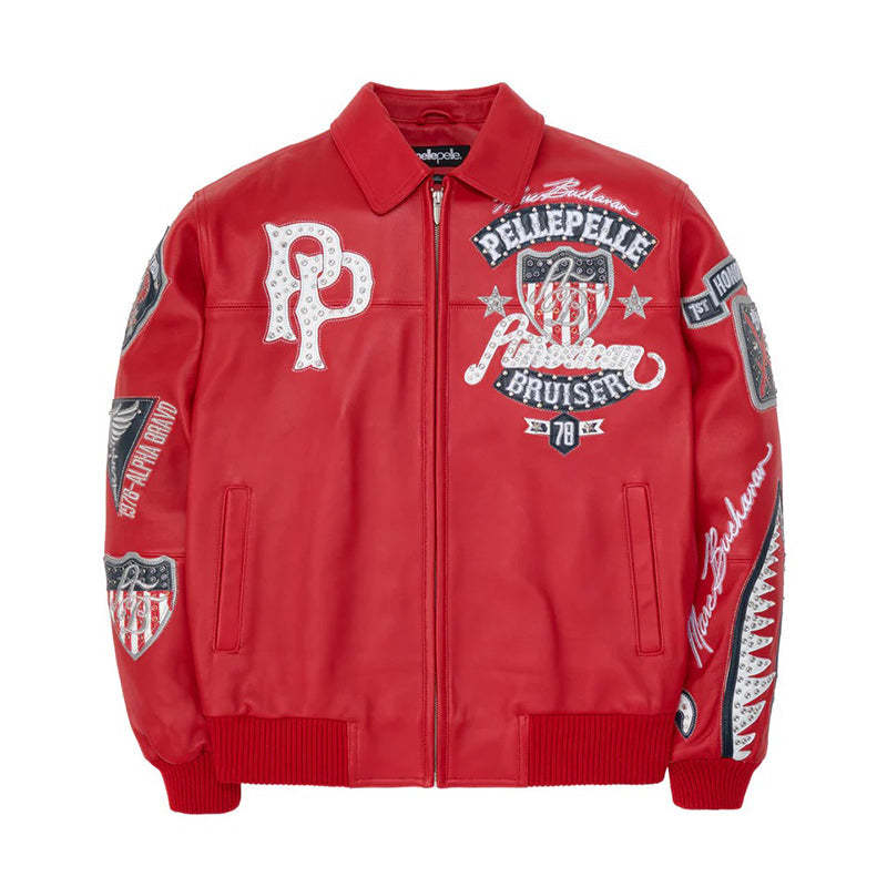 Pelle Pelle American Bruiser Plush Leather Jacket Super Star Jacket