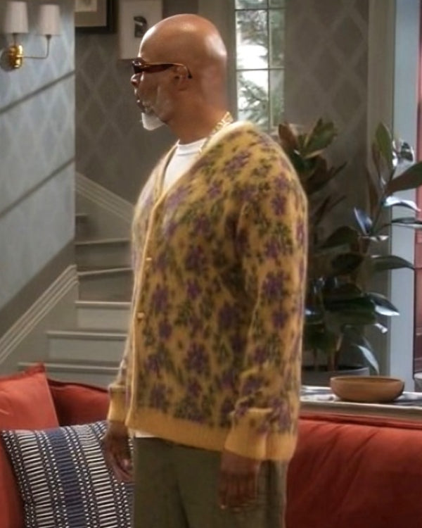 Poppas House Damon Wayans Floral Cardigan Super Star Jacket