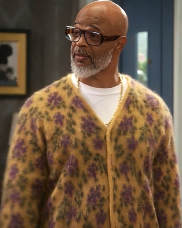 Poppas House Damon Wayans Floral Cardigan Super Star Jacket