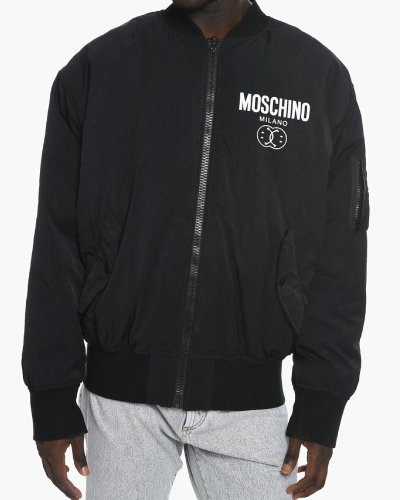 Multipocket Bomber Jacket With Logo Print Super Star Jacket