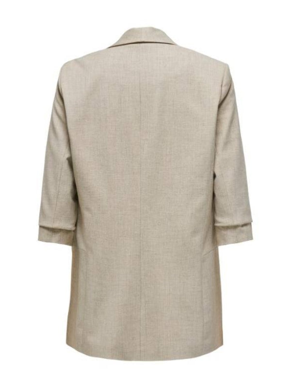 Pushers S01 Jade Asha Grey Ruched Sleeve Blazer Super Star Jacket