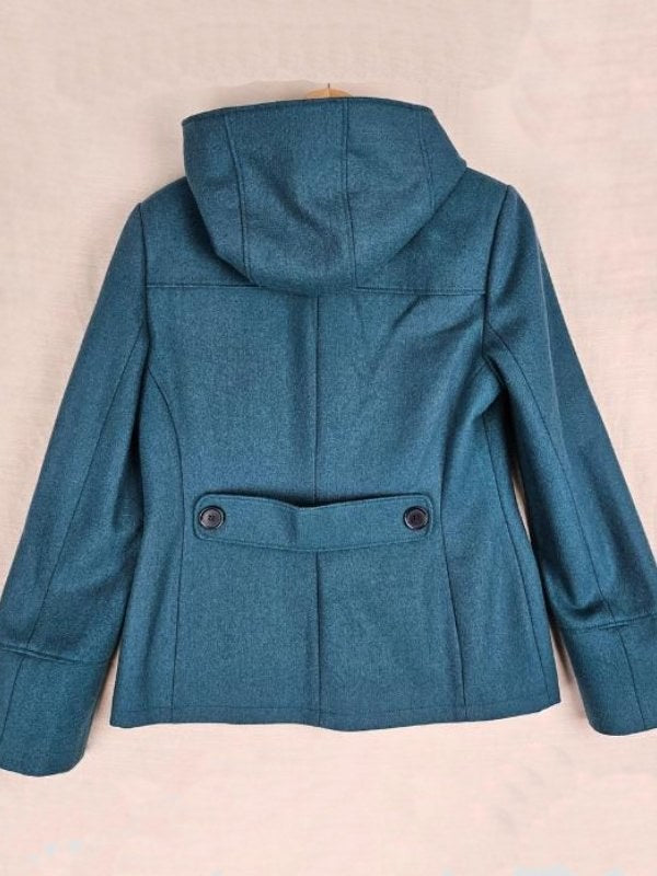Pushers S01 Rosie Jones Teal Toggle Coat Super Star Jacket