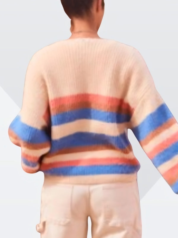 Pushers 2025 Rosie Jones Striped Cardigan Superstar Jacket