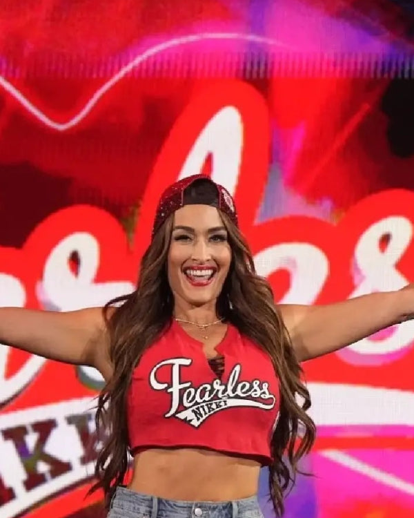 Nikki Bella Monday Night RAW Fearless Nikki Red Top Super Star Jacket