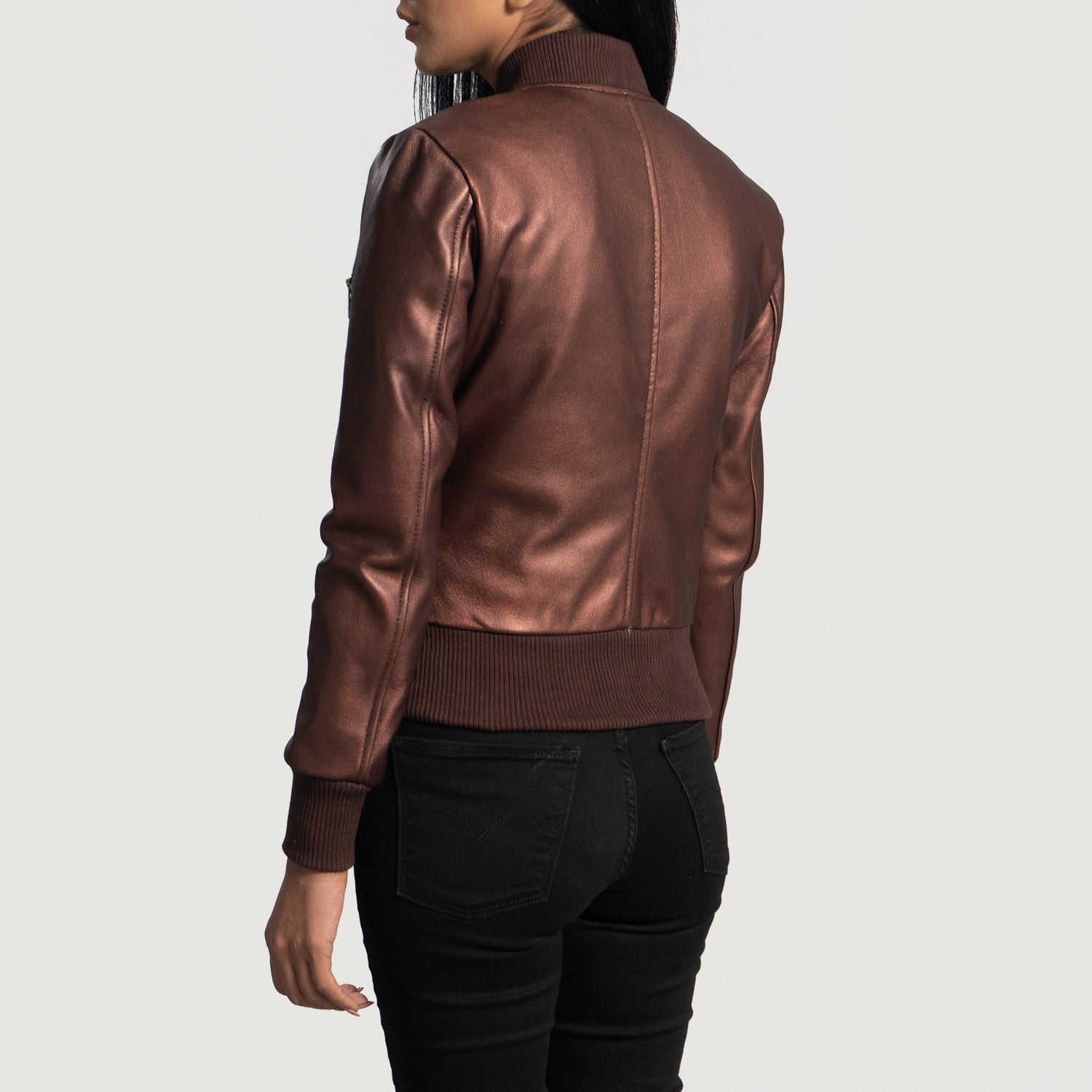 Reida Maroon Leather Bomber Jacket Super Star Jacket