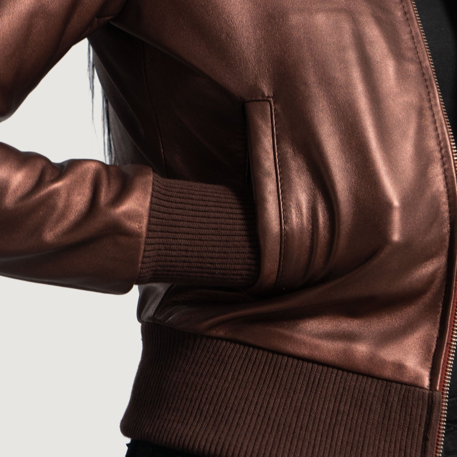 Reida Maroon Leather Bomber Jacket Super Star Jacket