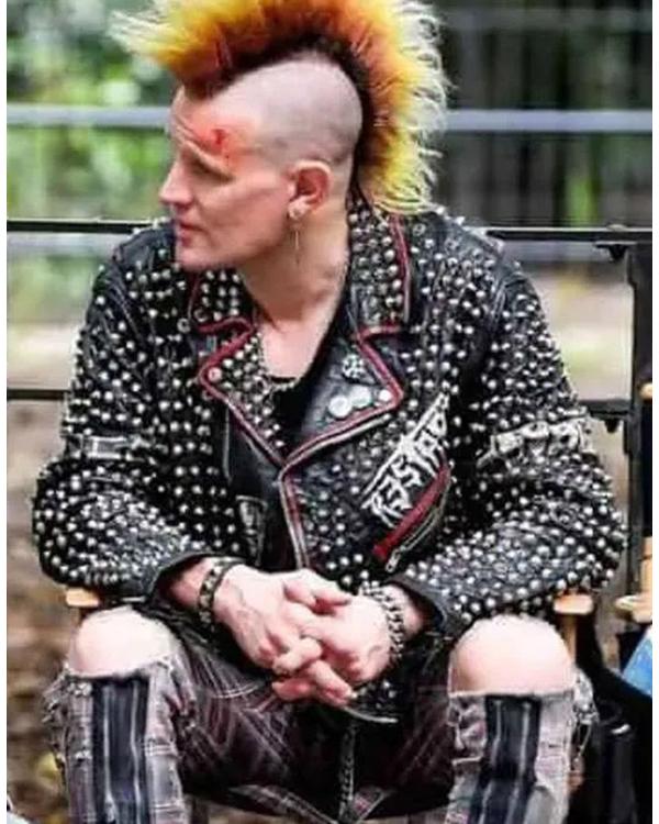 Caught Stealing 2025 Matt Smith Studded Leather Jacket Super Star Jacket