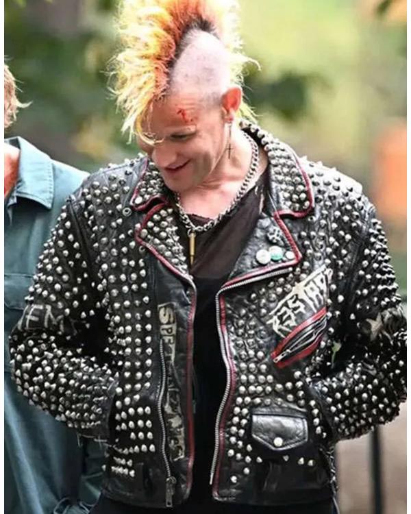 Caught Stealing 2025 Matt Smith Studded Leather Jacket Super Star Jacket
