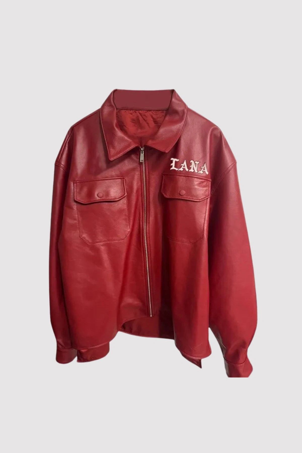 SZA Super Bowl 2025 Halftime Show Red Leather Jacket Super Star Jacket