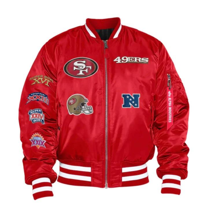 San Francisco 49ers Ma-1 Bomber Jacket Super Star Jacket