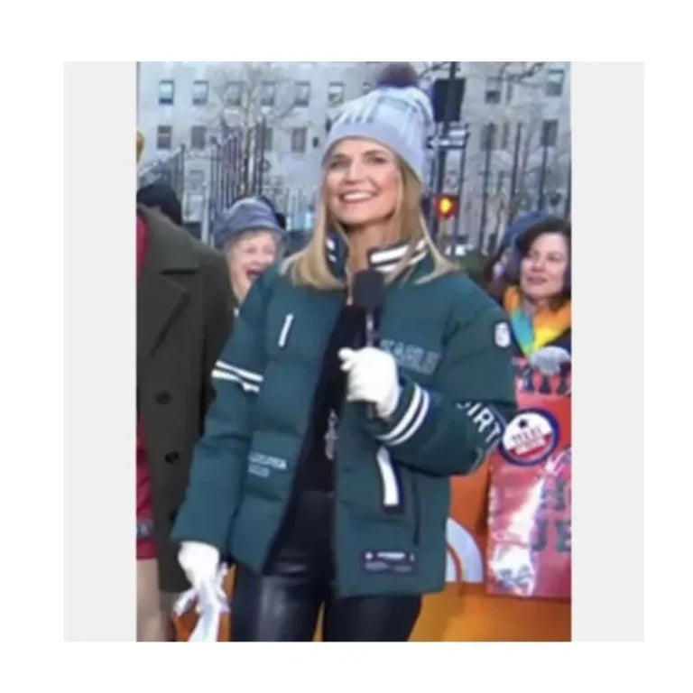 The Today Show Savannah Guthrie Eagles Puffer Jacket Super Star Jacket