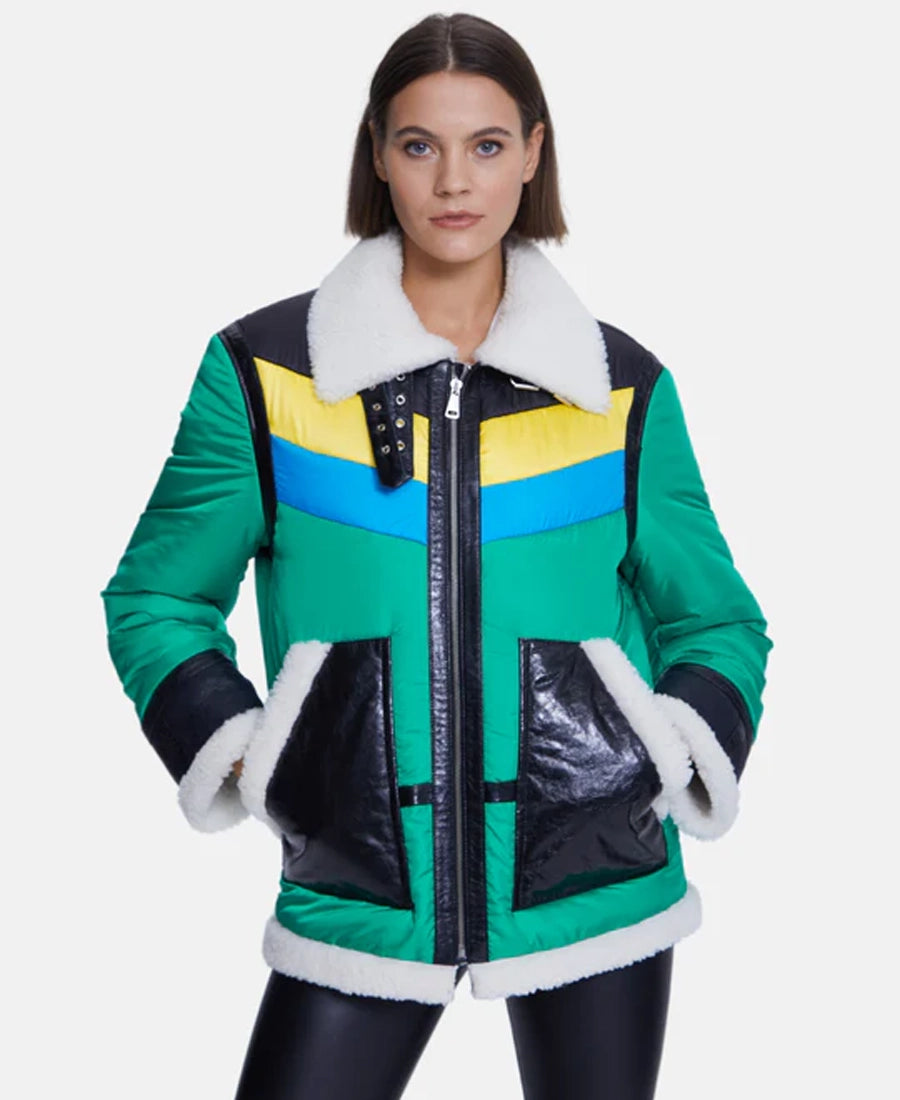 Men’s Aviator Shearling Jacket Super Star Jacket