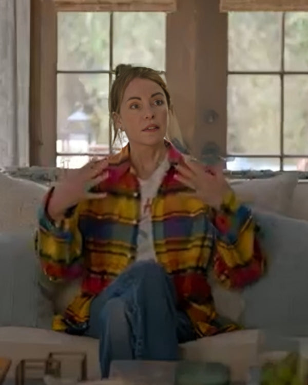 Shrinking Christa Miller Plaid Color Shirt Super Star Jacket