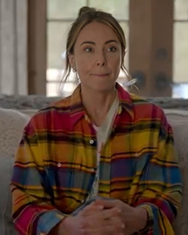 Shrinking Christa Miller Plaid Color Shirt Super Star Jacket