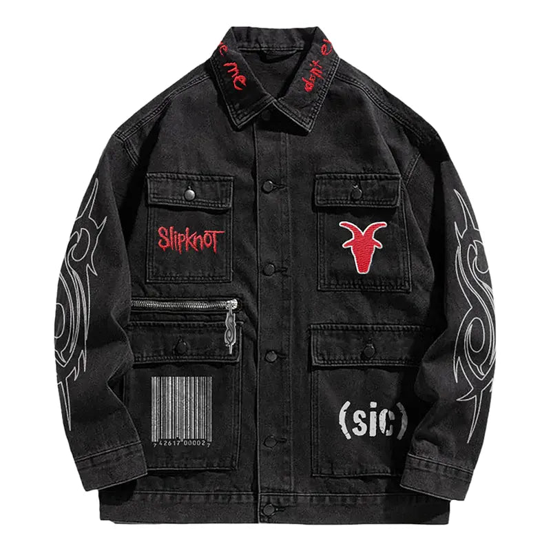 Slipknot Don’t Ever Judge Me Cargo Jean Jacket Super Star Jacket