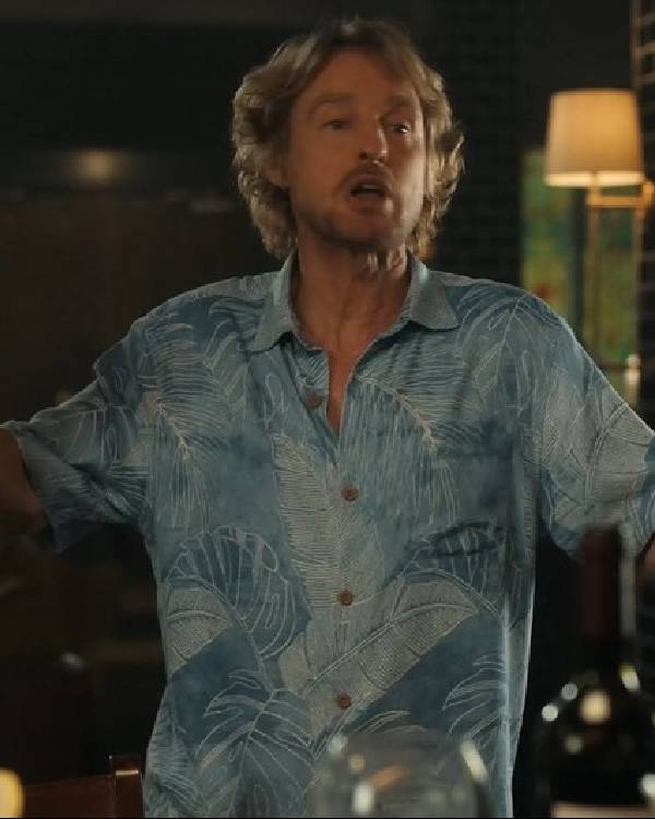 Stick Owen Wilson Blue Hawaiian Shirt