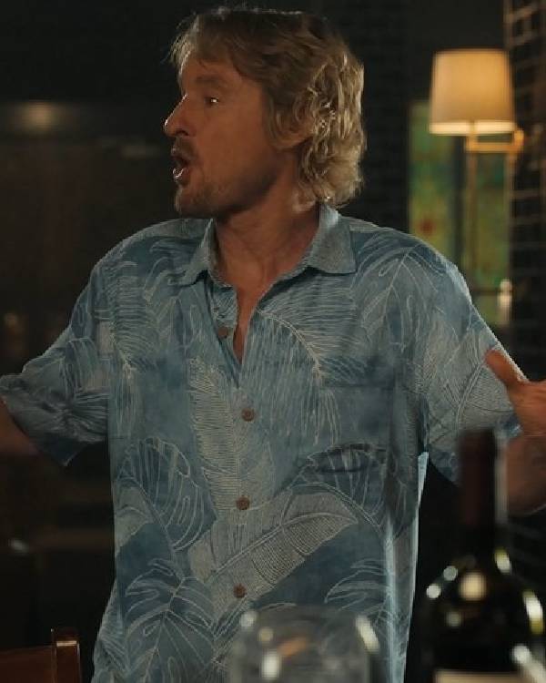 Stick Owen Wilson Blue Hawaiian Shirt