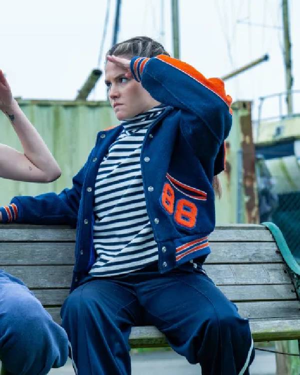 Such Brave Girls S02 Lizzie Davidson Blue Varsity Jacket