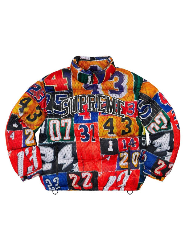 Supreme Mesh Jersey Puffer Jacket Super Star Jacket
